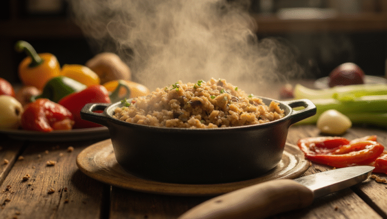 Cajun rice dressing
