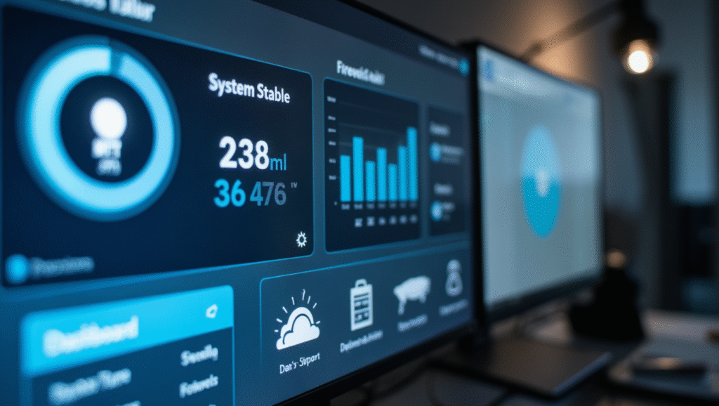 Computer screen showing antivirus and firewall protection preventing Codes Error Rcsdassk.