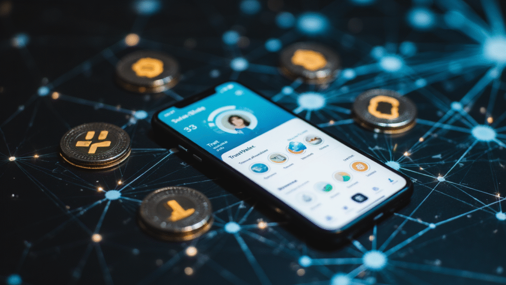 Trust Wallet connected with Crypto30x.com for DeFi and Coinbase integration.