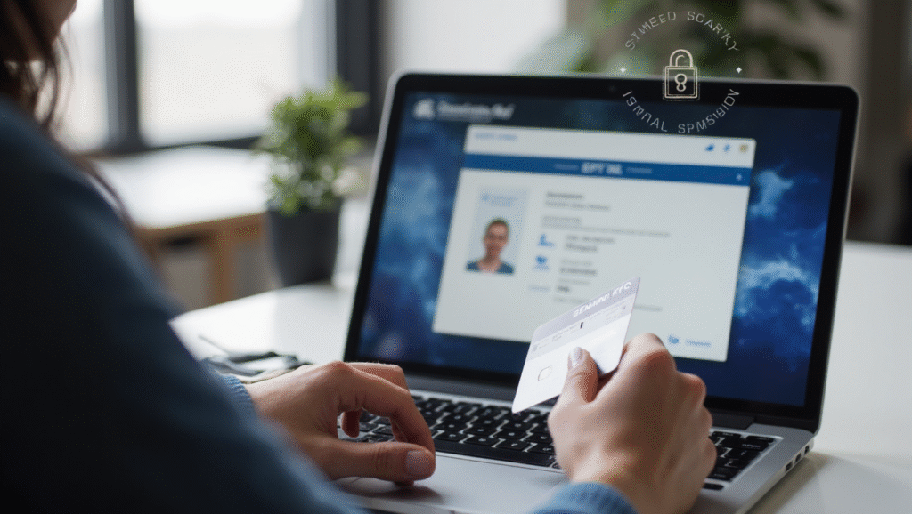 User verifying identity and securing Gemini account through Crypto30x portal.