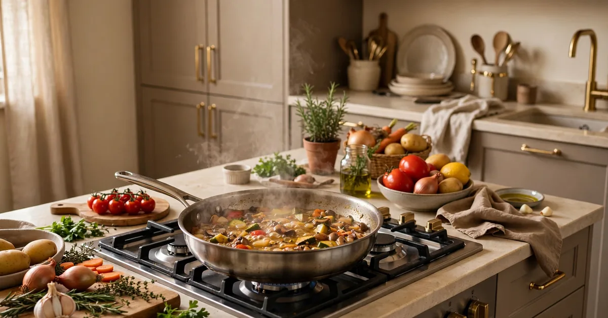 Cooking dinner at home to cut monthly expenses on dining out
