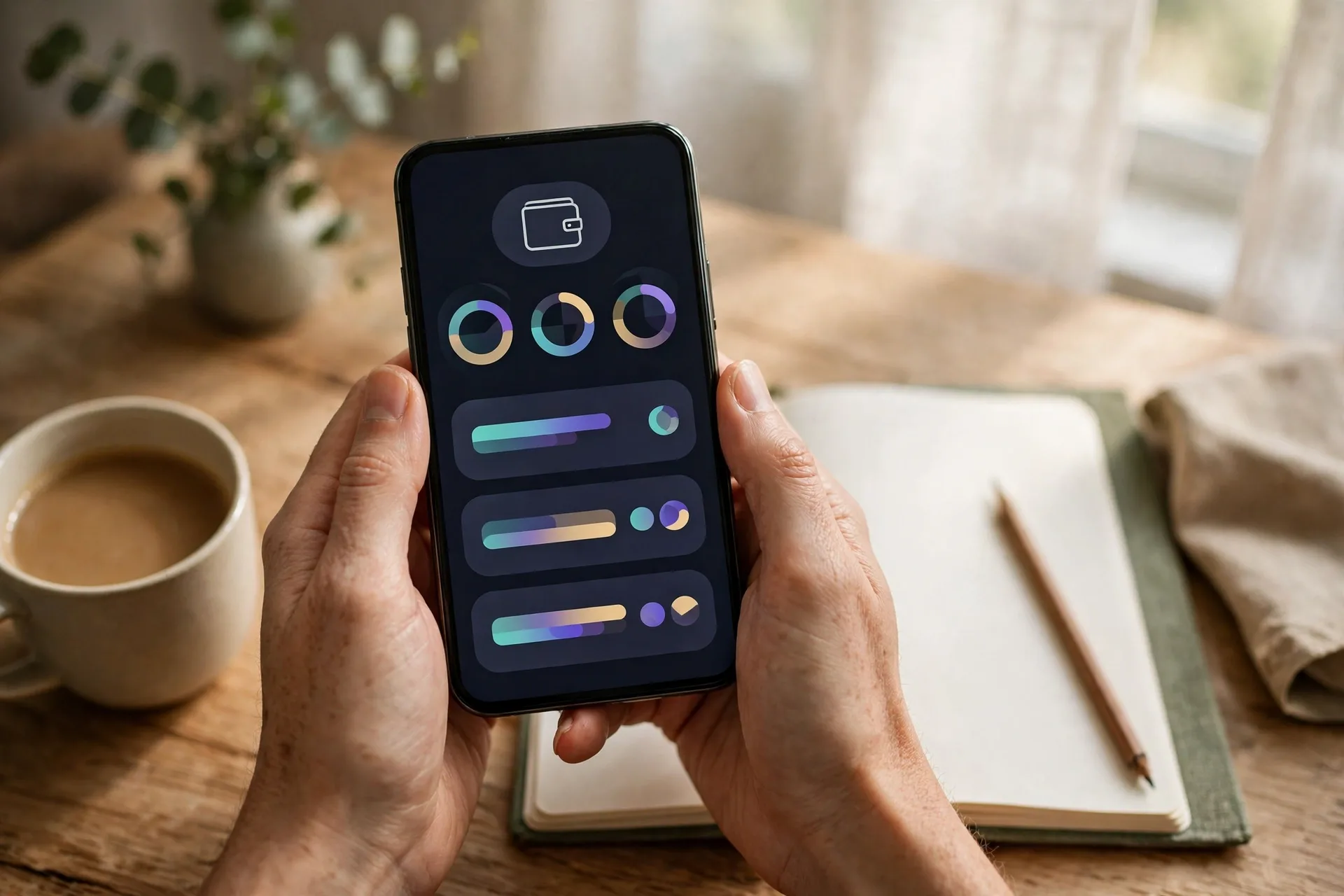Hot crypto wallet on a smartphone for daily crypto use