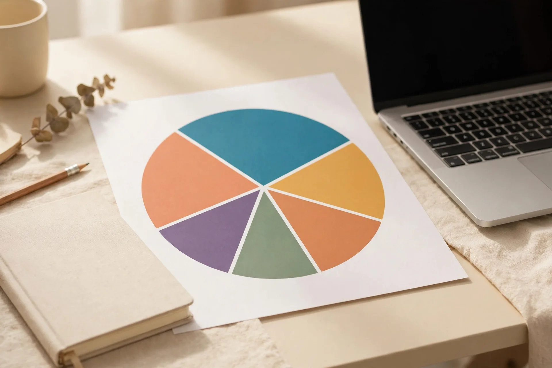 Diversified index funds pie chart graphic helping beginners avoid common investing myths