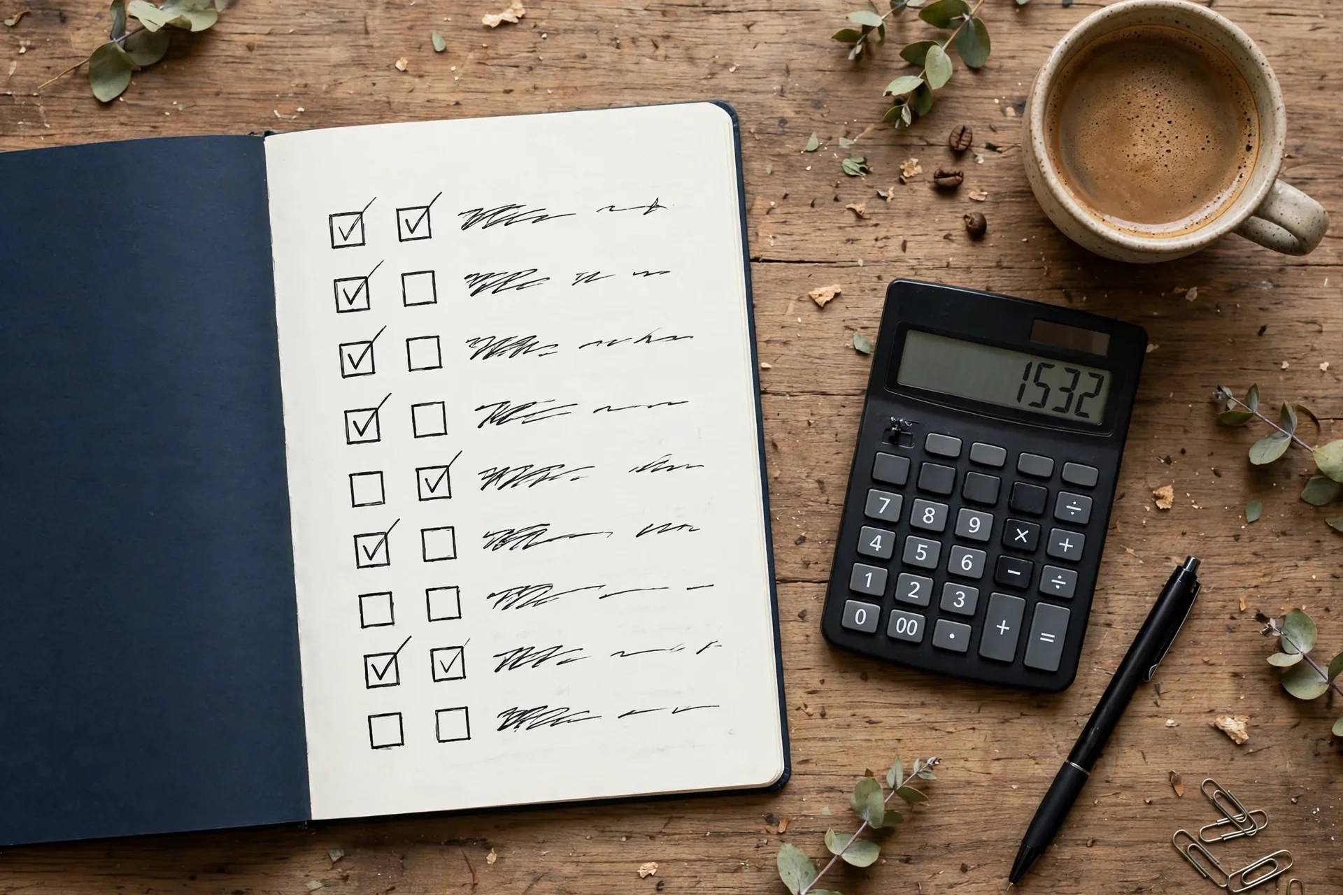 Notebook checklist for choosing between a Roth IRA vs Traditional IRA