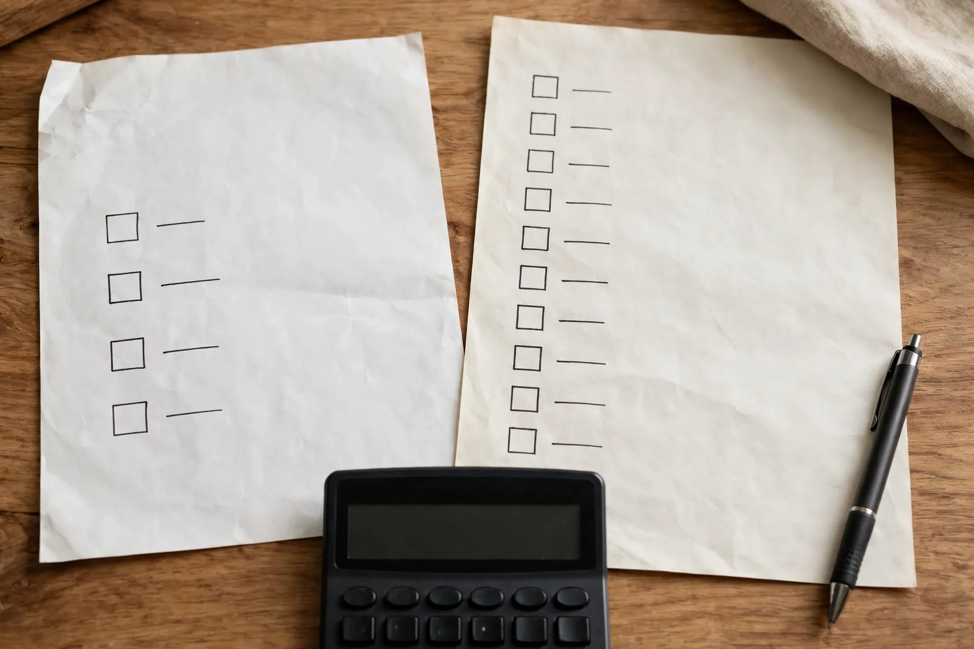 Two paper payoff plans side by side on a desk, snowball vs avalanche real numbers comparison