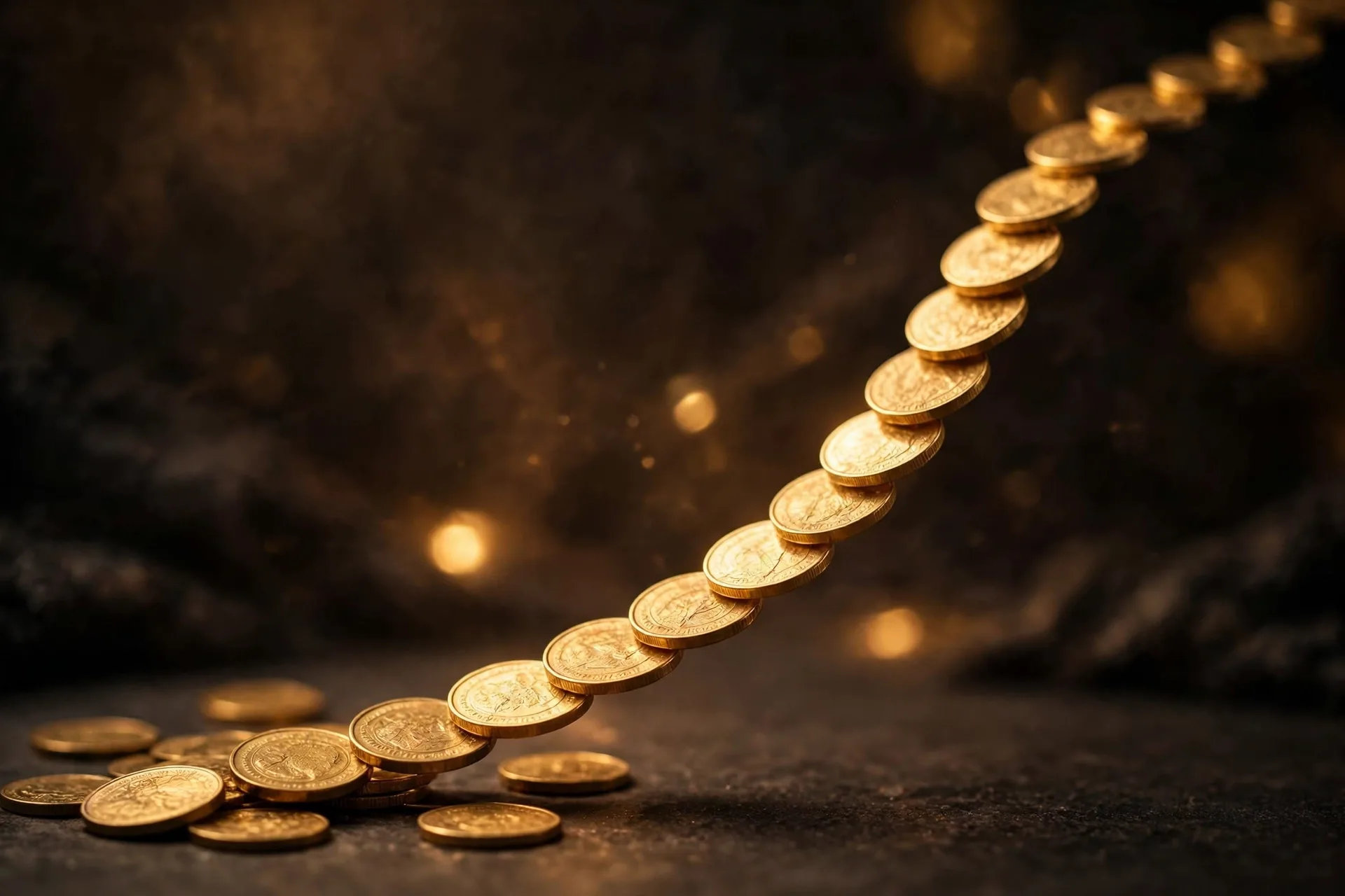 Compound growth chart showing how wealth building habits grow money over time